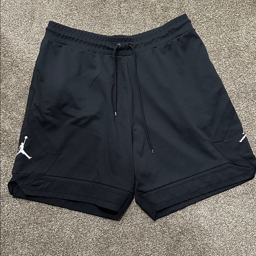 Jordan Black Logo Shorts